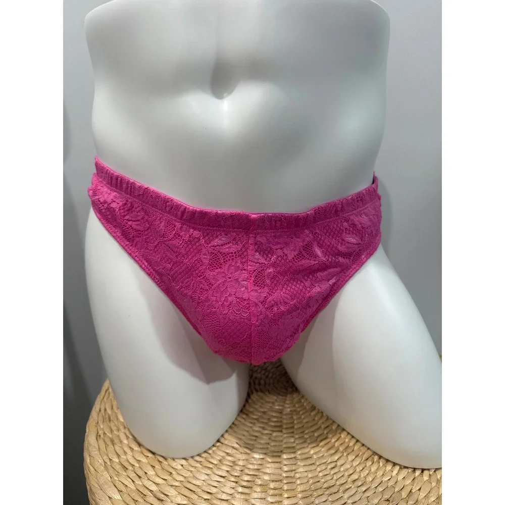 Cosabella Never Say Never Men's Classic G-String Rani Pink XL NWT